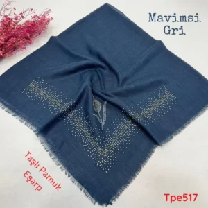 KA-085 Taşlı Pamuk Eşarp