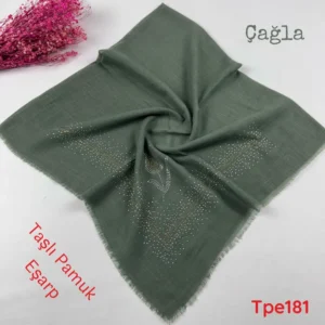 KA-093 Taşlı Pamuk Eşarp