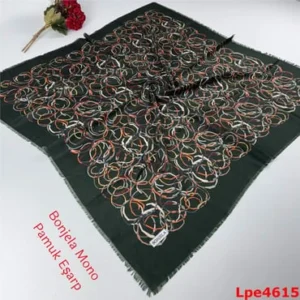 N-087 Bonjela Mono Pamuk Eşarp
