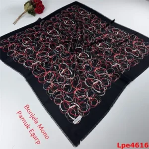 N-088 Bonjela Mono Pamuk Eşarp